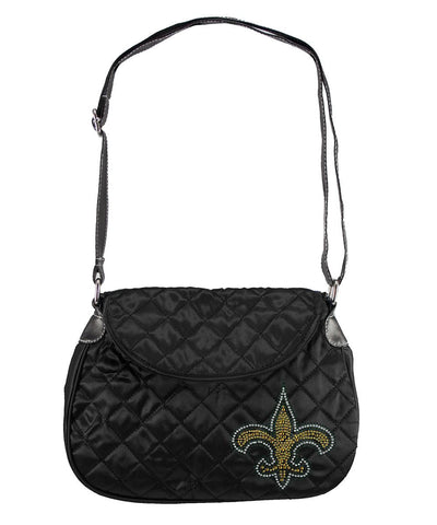 New Orleans Saints NFL Sport Noir Quilted Saddlebag