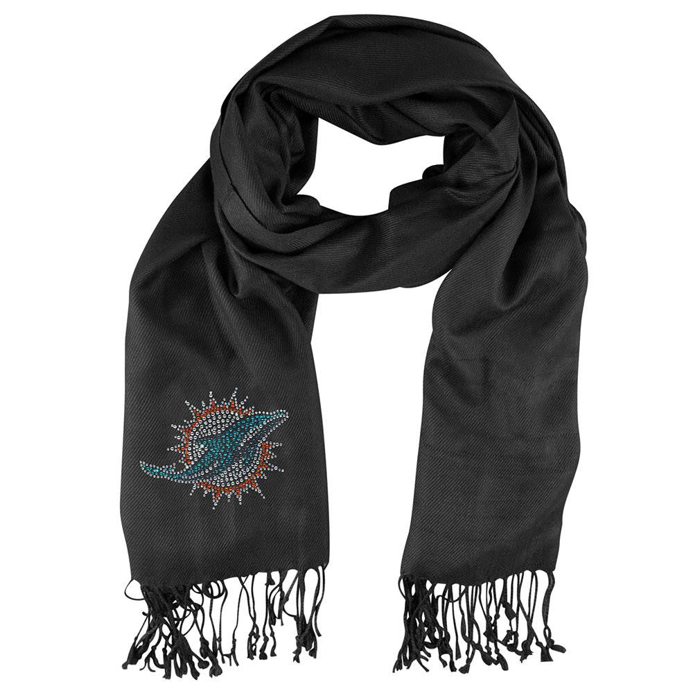 Miami Dolphins NFL Black Pashi Fan Scarf