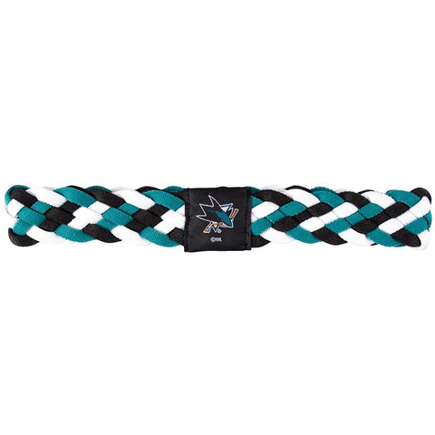 San Jose Sharks NHL Braided Head Band 6 Braid