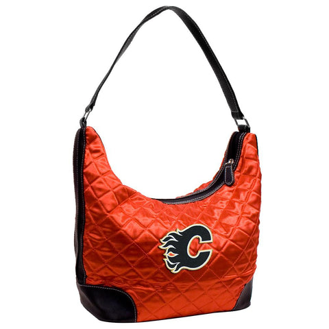 Calgary Flames NHL Quilted Hobo (Light Red)