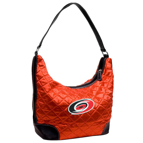 Carolina Hurricanes NHL Quilted Hobo (Light Red)