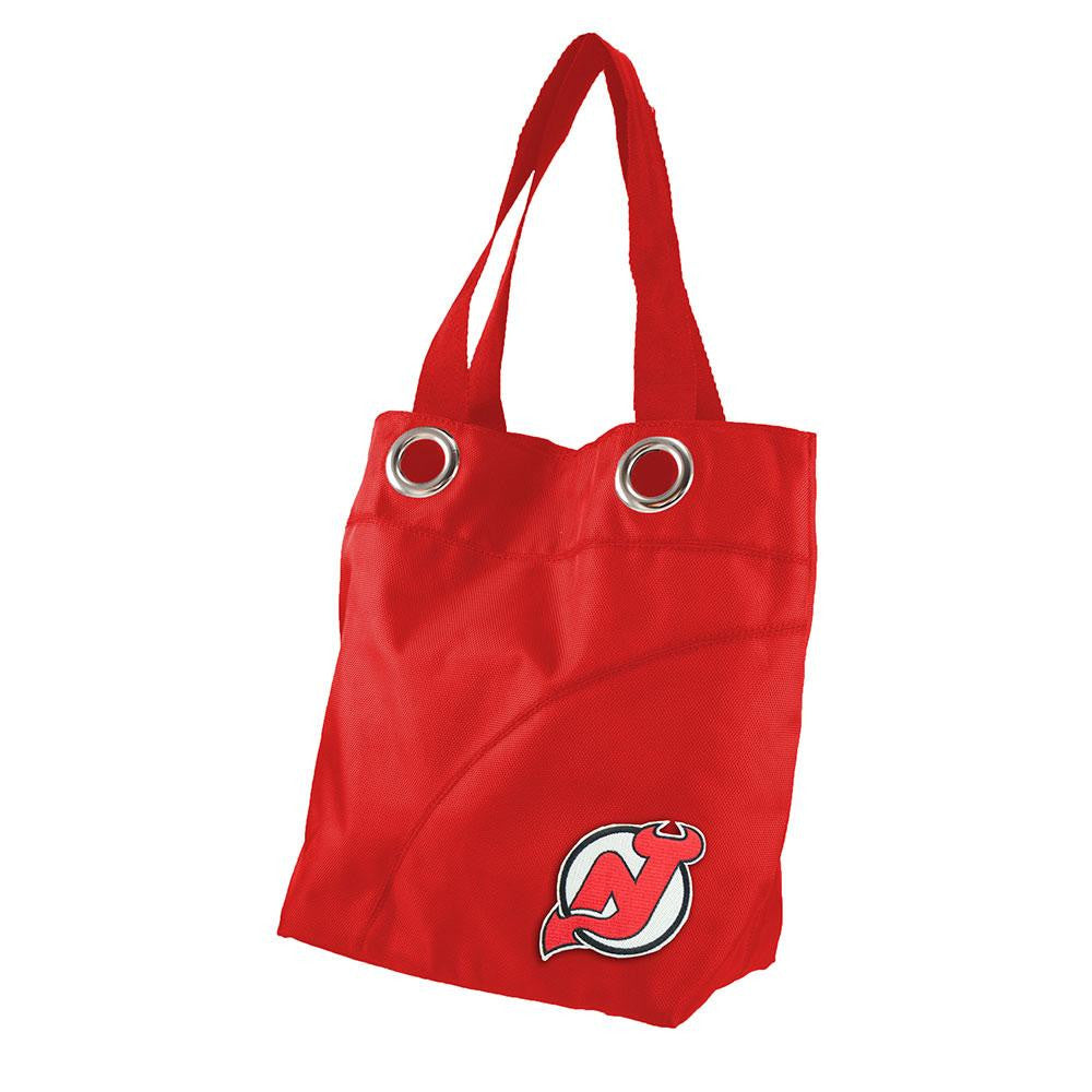 New Jersey Devils NHL Color Sheen Tote (Light Red)
