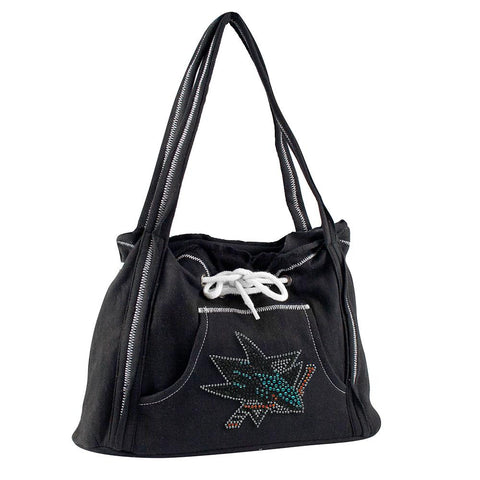 San Jose Sharks NHL Sport Noir Hoodie Purse