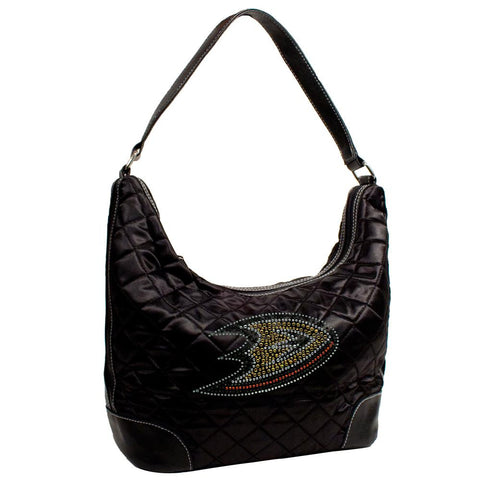 Anaheim Ducks NHL Sport Noir Quilted Hobo