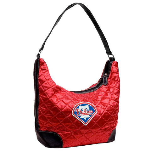 Philadelphia Phillies MLB Quilted Hobo (Light Red)