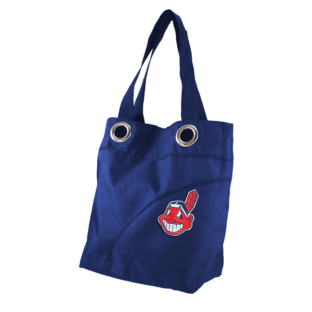 Cleveland Indians MLB Color Sheen Tote (Navy)