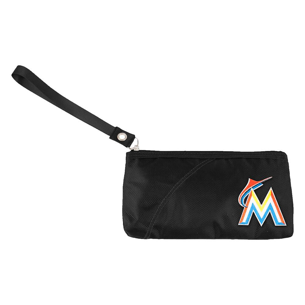 Miami Marlins MLB Color Sheen Wristlet (Black)