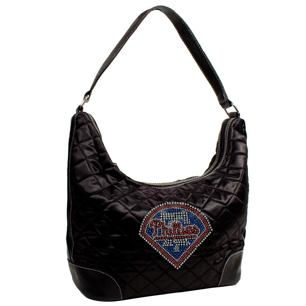 Philadelphia Phillies MLB Sport Noir Quilted Hobo