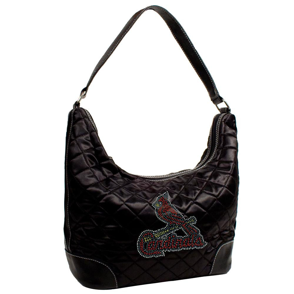 St. Louis Cardinals MLB Sport Noir Quilted Hobo