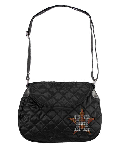 Houston Astros MLB Sport Noir Quilted Saddlebag