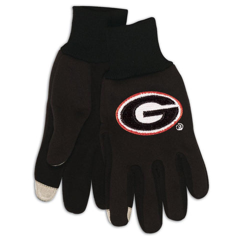 Georgia Bulldogs NCAA Technology Gloves (Pair)