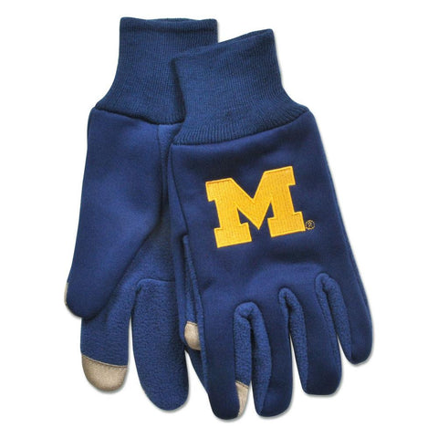 Michigan Wolverines NCAA Technology Gloves (Pair)