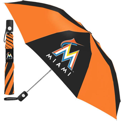 Miami Marlins MLB Automatic Folding Umbrella