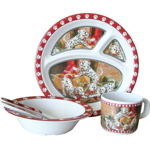 Wild Wings Dalmatians Child's 5 Piece Dish Set