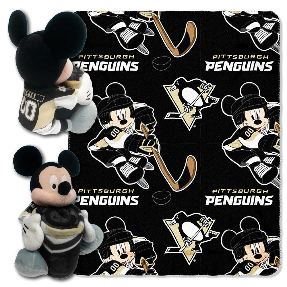 Pittsburgh Penguins NHL Mickey Mouse with Throw Combo