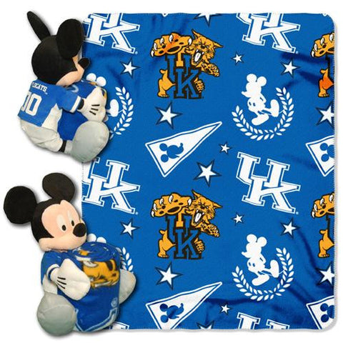 Kentucky Wildcats NCAA Mickey Mouse with Throw Combo