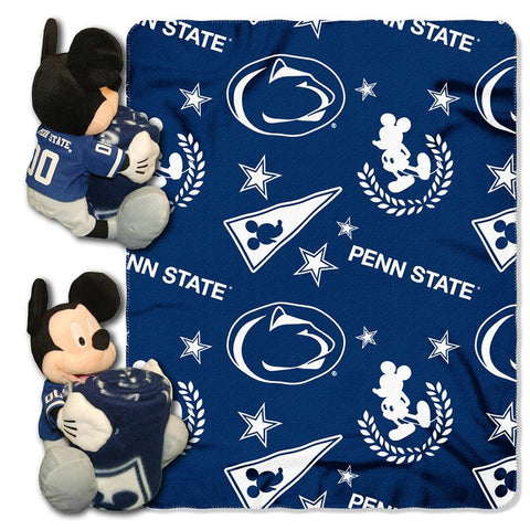 Penn State Nittany Lions NCAA Mickey Mouse with Throw Combo