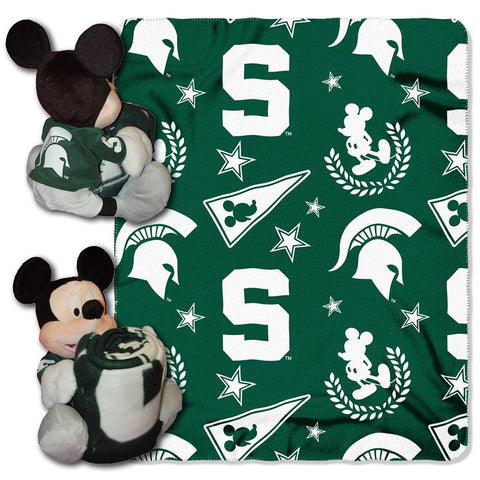 Michigan State Spartans NCAA Mickey Mouse with Throw Combo