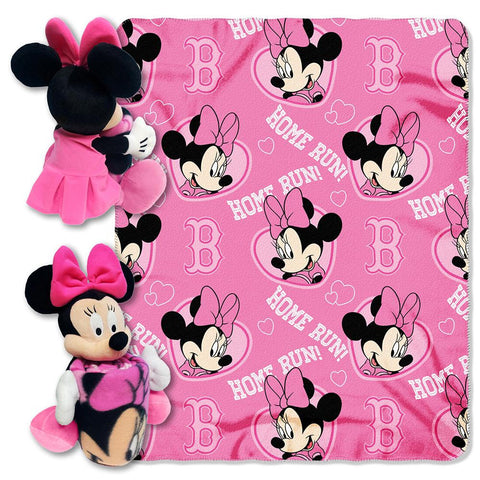 Boston Red Sox MLB Minnie Mouse with Throw Combo
