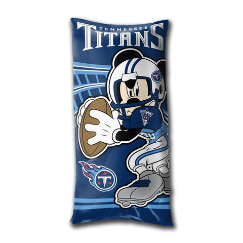 Tennessee Titans NFL Mickey Folded Body Pillow (18in x 36in)