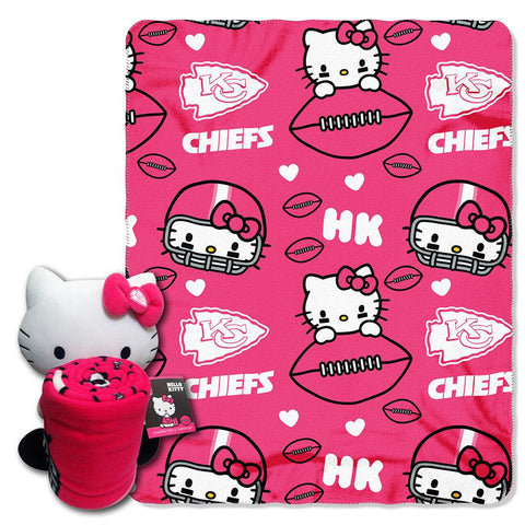 Kansas City Chiefs NFL Hello Kitty with Throw Combo