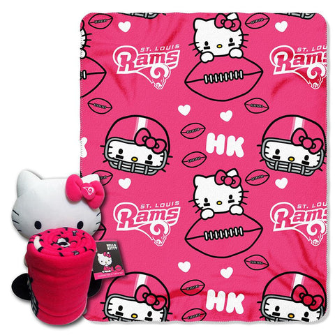 St. Louis Rams NFL Hello Kitty with Throw Combo