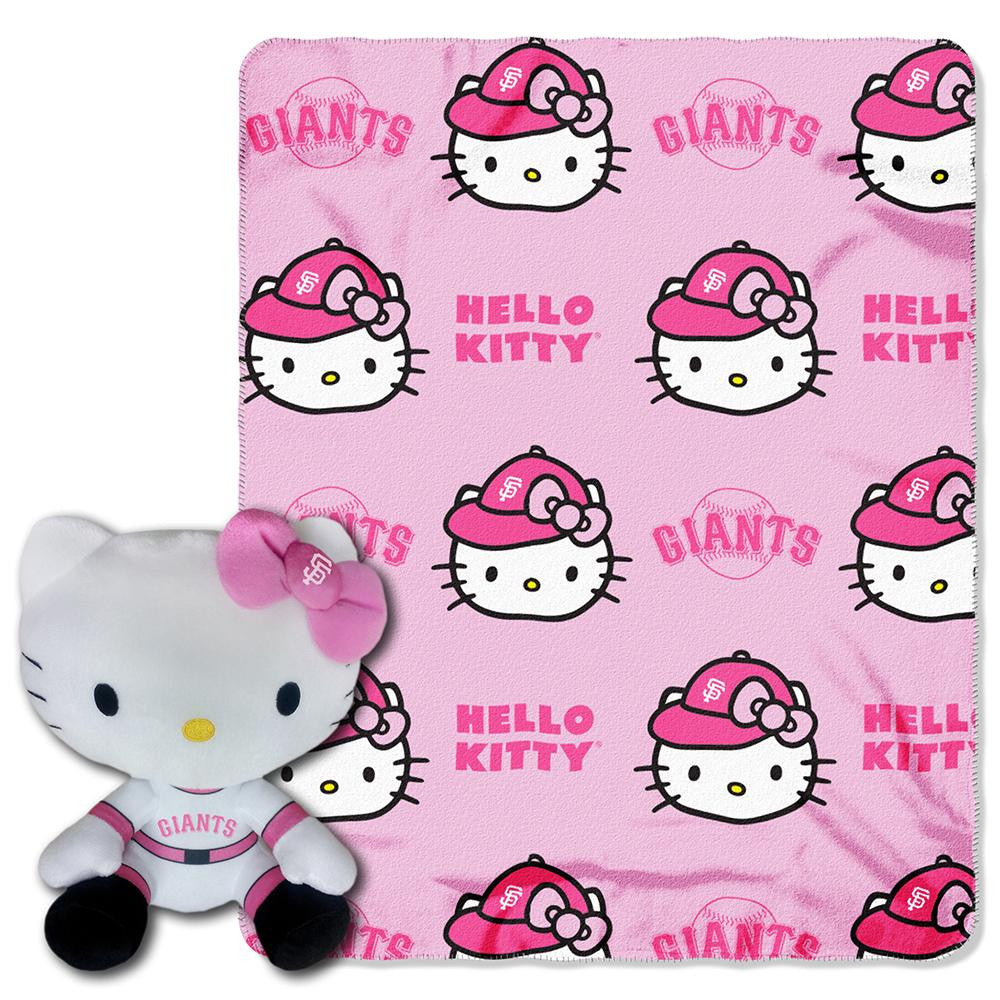 San Francisco Giants MLB Hello Kitty with Throw Combo