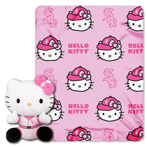 Chicago White Sox MLB Hello Kitty with Throw Combo