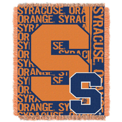 Syracuse Orangemen NCAA Triple Woven Jacquard Throw (Double Play Series) (48x60)