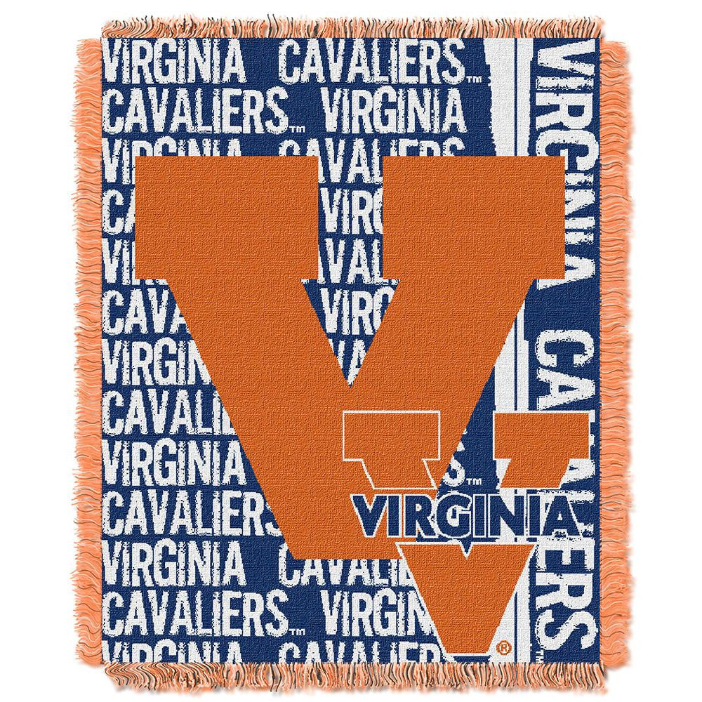 Virginia Cavaliers NCAA Triple Woven Jacquard Throw (Double Play Series) (48x60)