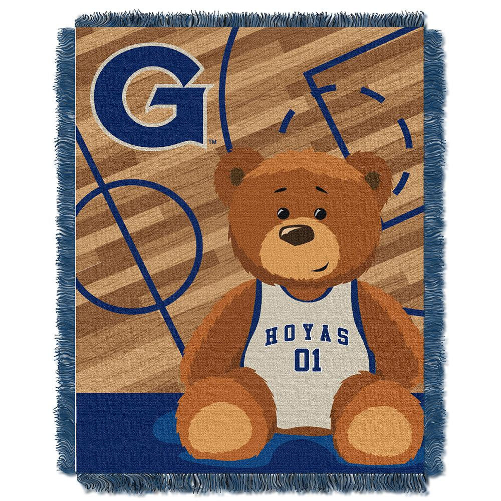 Georgetown Hoyas NCAA Triple Woven Jacquard Throw (Fullback Baby Series) (36x48)