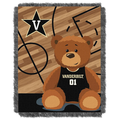 Vanderbilt Commodores NCAA Triple Woven Jacquard Throw (Fullback Baby Series) (36x48)