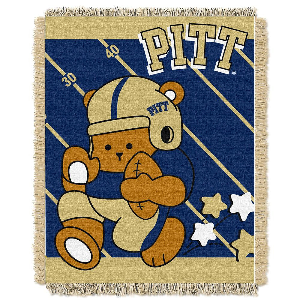 Pittsburgh Panthers NCAA Triple Woven Jacquard Throw (Fullback Baby Series) (36x48)