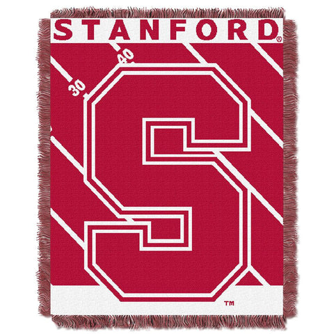 Stanford Cardinal NCAA Triple Woven Jacquard Throw (Fullback Baby Series) (36x48)