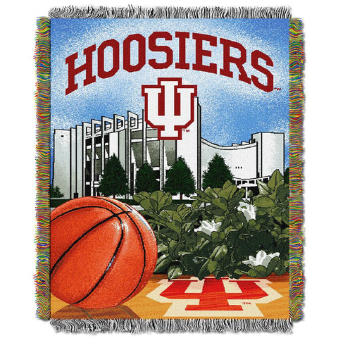 Indiana Hoosiers NCAA Woven Tapestry Throw (Home Field Advantage) (48x60)