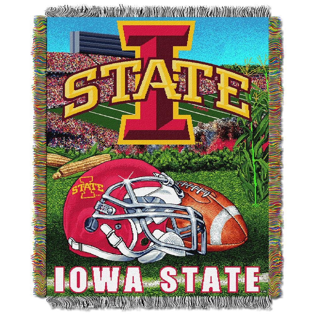 Iowa State Cyclones NCAA Woven Tapestry Throw (Home Field Advantage) (48x60)