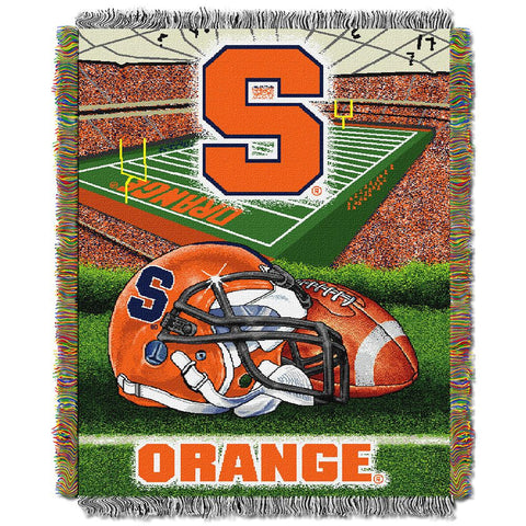 Syracuse Orangemen NCAA Woven Tapestry Throw (Home Field Advantage) (48x60)