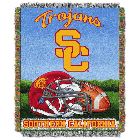 USC Trojans NCAA Woven Tapestry Throw (Home Field Advantage) (48x60)