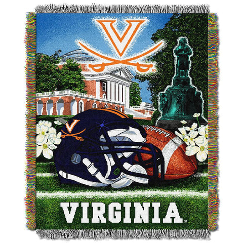 Virginia Cavaliers NCAA Woven Tapestry Throw (Home Field Advantage) (48x60)