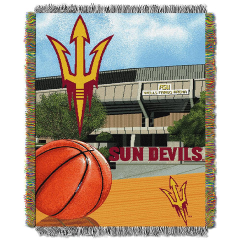 Arizona State Sun Devils NCAA Woven Tapestry Throw (Home Field Advantage) (48x60)