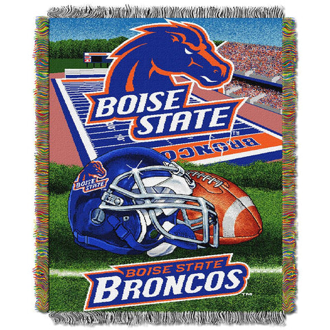 Boise State Broncos NCAA Woven Tapestry Throw (Home Field Advantage) (48x60)