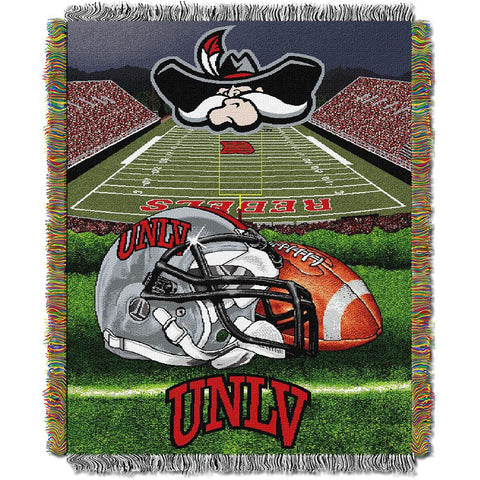 UNLV Runnin Rebels NCAA Woven Tapestry Throw (Home Field Advantage) (48x60)