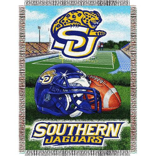 Southern University Jaguars NCAA Woven Tapestry Throw (Home Field Advantage) (48x60)