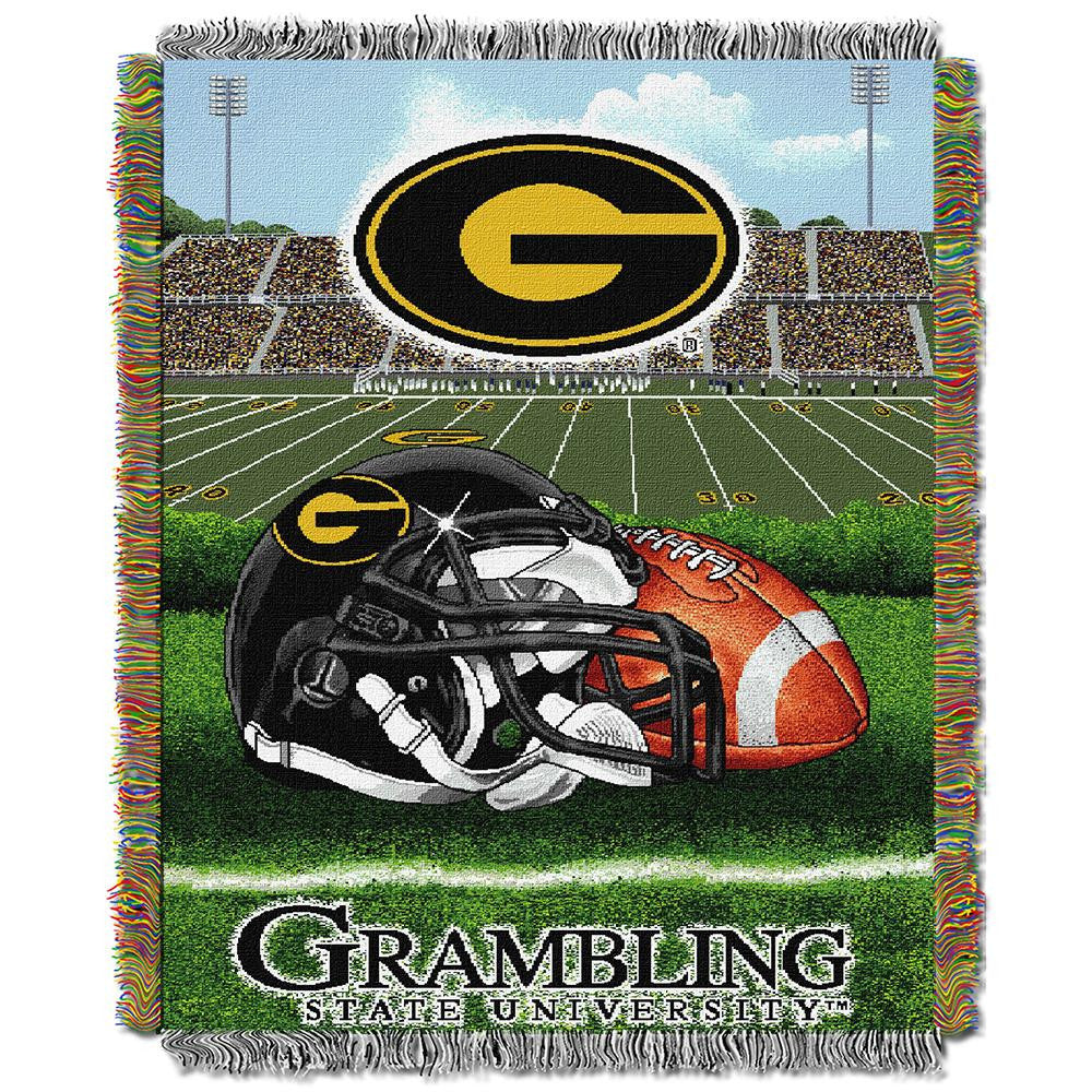 Grambling Tigers NCAA Woven Tapestry Throw (Home Field Advantage) (48x60)