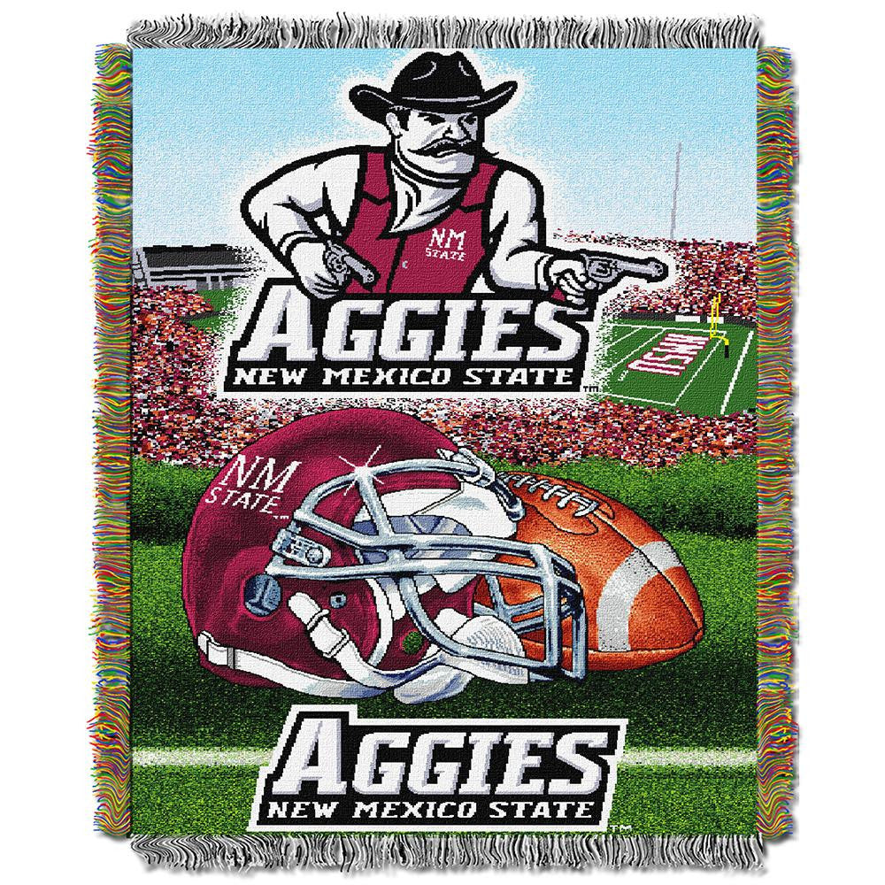 New Mexico State Aggies NCAA Triple Woven Jacquard Throw (48x60)