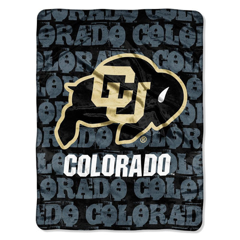 Colorado Golden Buffaloes NCAA Micro Raschel Blanket (Grunge Series) (46in x 60in)