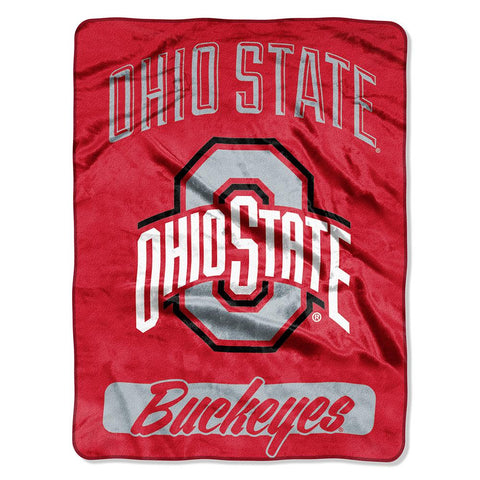 Ohio State Buckeyes NCAA Micro Raschel Blanket (Varsity Series) (48x60)