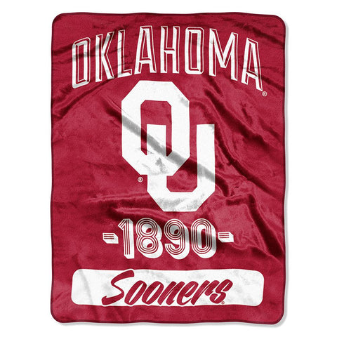 Oklahoma Sooners NCAA Micro Raschel Blanket (Varsity Series) (48x60)