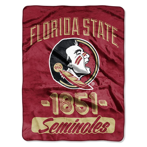 Florida State Seminoles NCAA Micro Raschel Blanket (Varsity Series) (48x60)