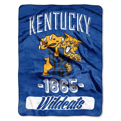 Kentucky Wildcats NCAA Micro Raschel Blanket (Varsity Series) (48x60)